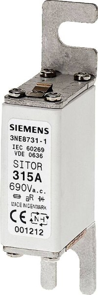 SIEMENS 3NE87241 SITOR- 3NE8724-1 Sicherungseinsatz DIN43653 Gr0 160A