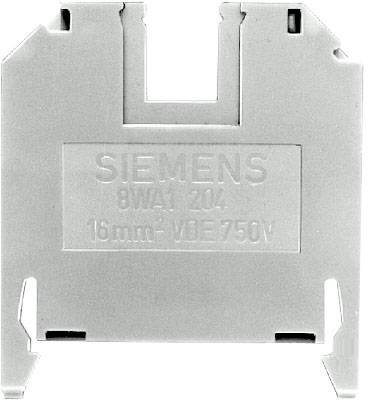 SIEMENS Durchgangskl.Thermoplast 8WA1204 beidseitig Einzelklemme 10mm gR 16