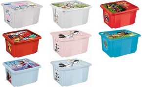 KEEEPER Aufbewahrungsbox karolina ""Cars"", 15 Liter Dreh-/Stapelbox mit Deckel, aus PP, cherry-red, m