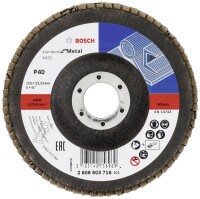 BOSCH Fächerschleifscheibe 2608603716 X431 Standard...