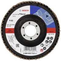 BOSCH Fächerschleifscheibe 2608603712 X431 Standard...