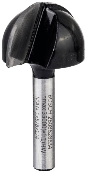 BOSCH Accessories 2608628634 Hohlkehlfräser Arbeits-Länge 15.60 mm Schaftdurchmesser 6.35 mm