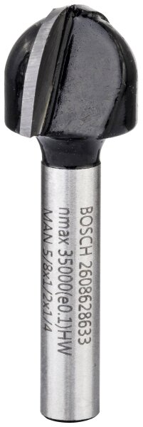 BOSCH Accessories 2608628633 Hohlkehlfräser Arbeits-Länge 12.30 mm Schaftdurchmesser 6.35 mm