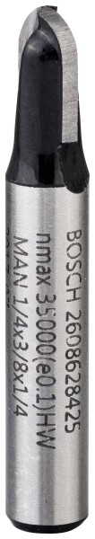 BOSCH Accessories 2608628425 Hohlkehlfräser Arbeits-Länge 9.20 mm Schaftdurchmesser 6.35 mm 1