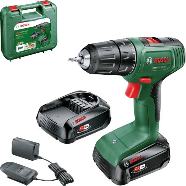 BOSCH 06039D8002 EasyDrill 18V-40 (2x1.5Ah) im Koffer (06039D8002)