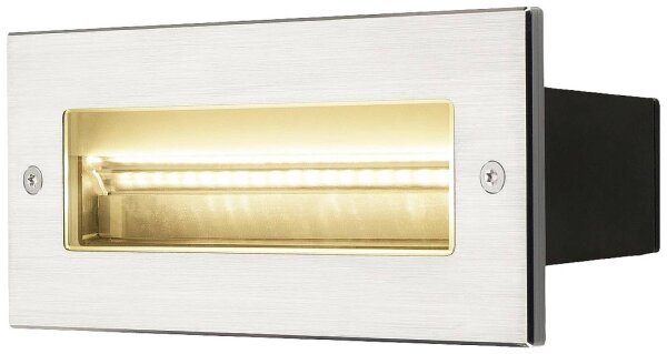 SLV BRICK Outdoor Wandeinbau- 233660 leuchte LED 3000K edelstahl IP67 850lm