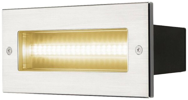 SLV BRICK Outdoor 233650 Wandeinbauleuchte LED 3000K edelstahl