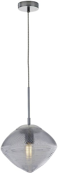 ECO-LIGHT GREENWICH I-GREENWICH-E-S1 BLU Pendelleuchte E27 60 W See-Blau, Chrom