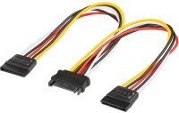 WT internes Y-Stromkabel SATA Kupplung auf 2xSATA Stecker