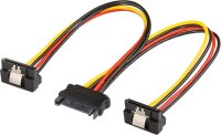 GOOBAY Stromadapter SATA - 2x SATA 90° | Kupplung...