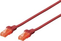 DIGITUS Patchkabel DIGITUS RJ45 U/UTP Cat6  0.50m rot...