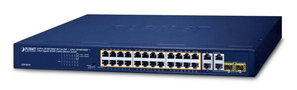 PLANET TECHNOLOGY 24-Port GE GSW-2824P 802.3at PoE+