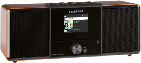 TELESTAR DIGITAL Telestar DIRA S 32i CD (holzoptik) CD-Radio DAB+, UKW, Internet DLNA, WLAN, USB