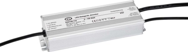 EVN LED-Netzgerät Alu 1-150W K24150-110 24V DC 1/1 Ein-/Ausgang IP67 dimmbar