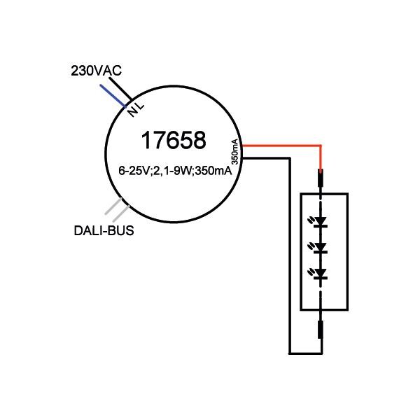 BRUMBERG LED-Rundkonverter 350 17658000 mA, 9 W, IP20