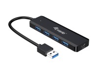 EQUIP USB-Hub 4-Port 3.0  ->4x3.0 +USBC Ada. o.Netz,...